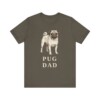 Pug Dad Shirt, Vintage Dog Sketch Tee, Dog Dad Gift