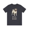 Pug Dad Shirt, Vintage Dog Sketch Tee, Dog Dad Gift