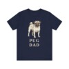 Pug Dad Shirt, Vintage Dog Sketch Tee, Dog Dad Gift