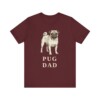 Pug Dad Shirt, Vintage Dog Sketch Tee, Dog Dad Gift