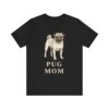 Pug Mom Shirt, Vintage Dog Sketch Tee, Dog Mom Gift