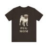 Pug Mom Shirt, Vintage Dog Sketch Tee, Dog Mom Gift