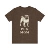 Pug Mom Shirt, Vintage Dog Sketch Tee, Dog Mom Gift