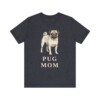 Pug Mom Shirt, Vintage Dog Sketch Tee, Dog Mom Gift