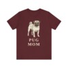 Pug Mom Shirt, Vintage Dog Sketch Tee, Dog Mom Gift