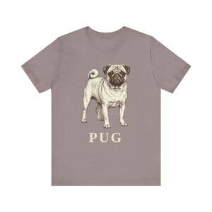 Pug Lover Shirt, Vintage Dog Sketch Tee, Dog Lover Gift