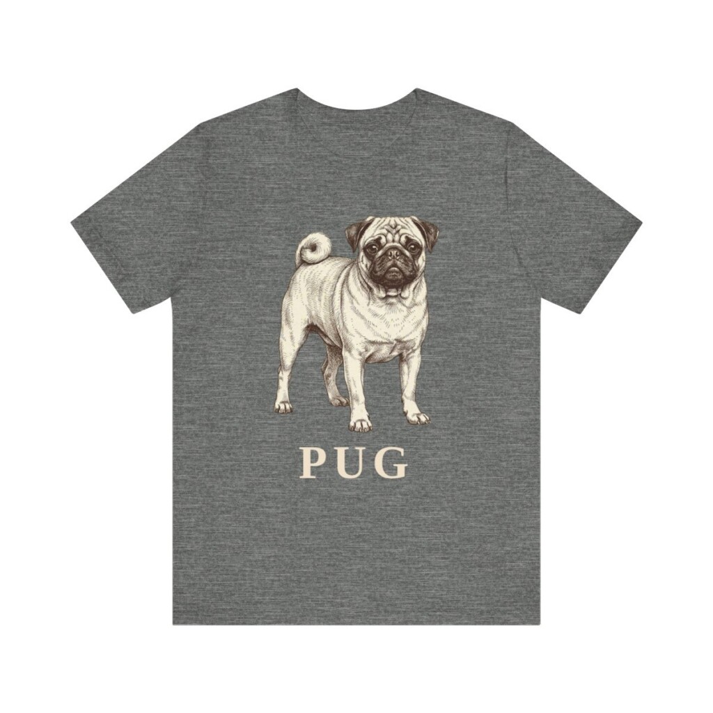Pug Lover Shirt, Vintage Dog Sketch Tee, Dog Lover Gift Pug Lover Shirt, Vintage Dog Sketch Tee, Dog Lover Gift