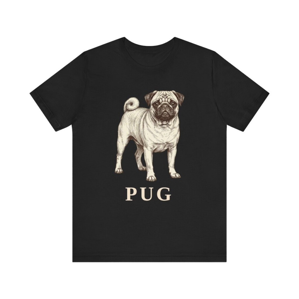Pug Lover Shirt, Vintage Dog Sketch Tee, Dog Lover Gift Pug Lover Shirt, Vintage Dog Sketch Tee, Dog Lover Gift