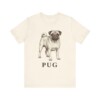 Pug Lover Shirt, Vintage Dog Sketch Tee, Dog Lover Gift Pug Lover Shirt, Vintage Dog Sketch Tee, Dog Lover Gift