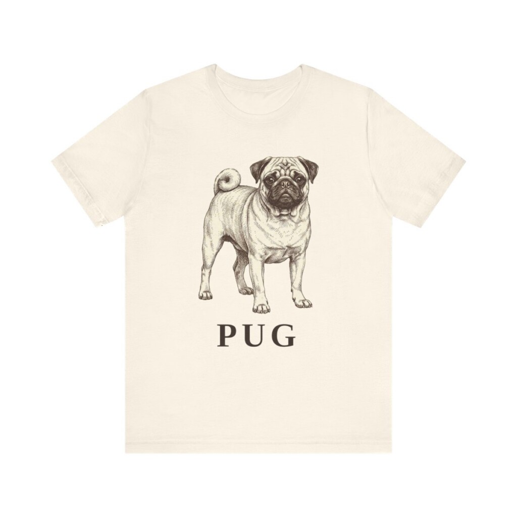Pug Lover Shirt, Vintage Dog Sketch Tee, Dog Lover Gift Pug Lover Shirt, Vintage Dog Sketch Tee, Dog Lover Gift