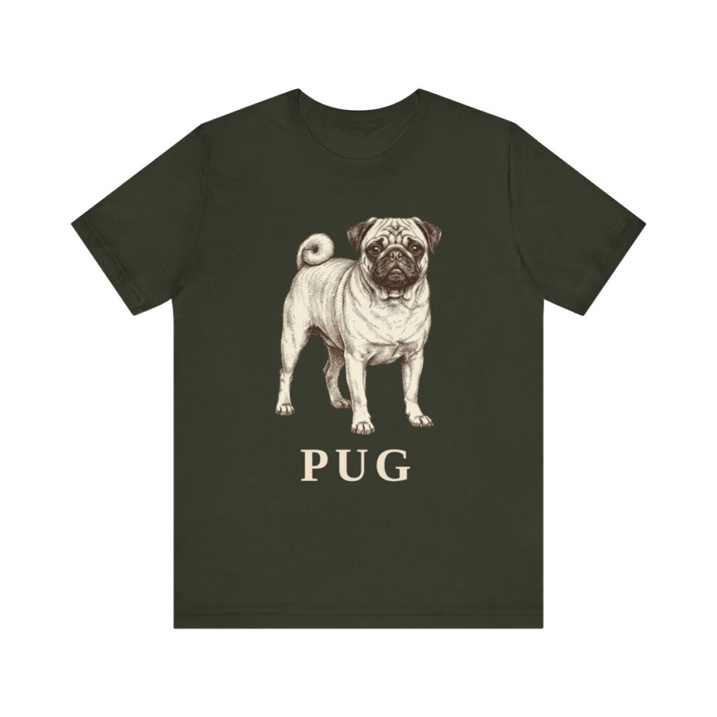 Pug Lover Shirt, Vintage Dog Sketch Tee, Dog Lover Gift Pug Lover Shirt, Vintage Dog Sketch Tee, Dog Lover Gift
