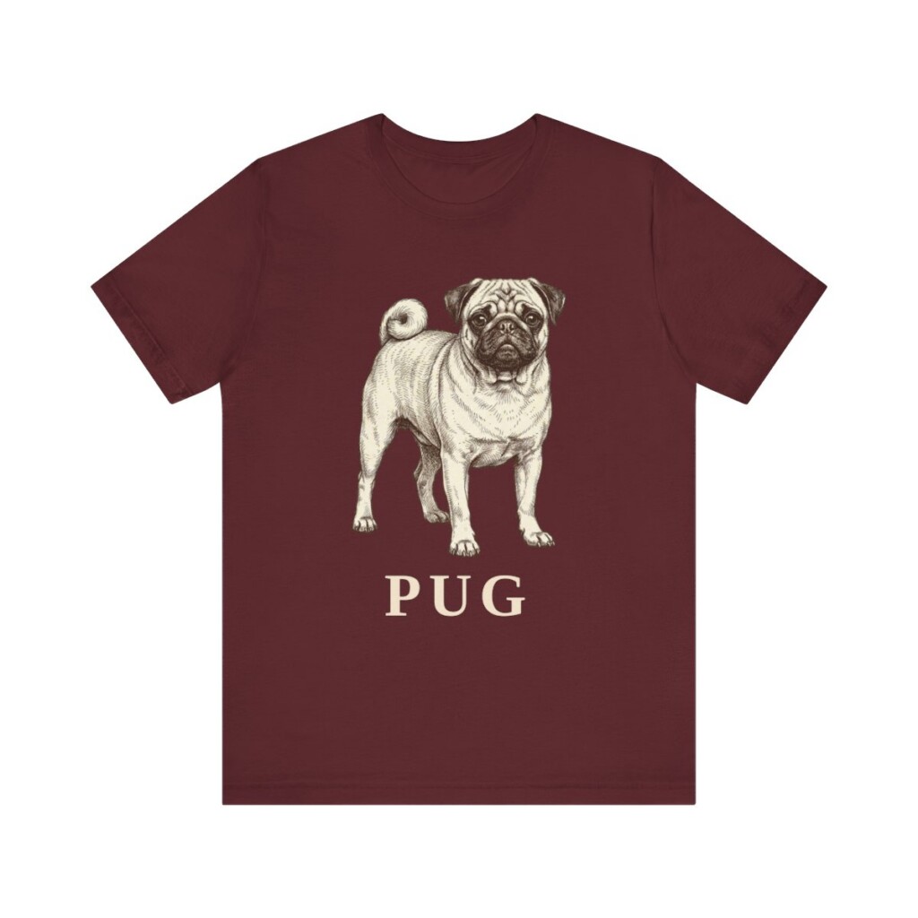 Pug Lover Shirt, Vintage Dog Sketch Tee, Dog Lover Gift Pug Lover Shirt, Vintage Dog Sketch Tee, Dog Lover Gift