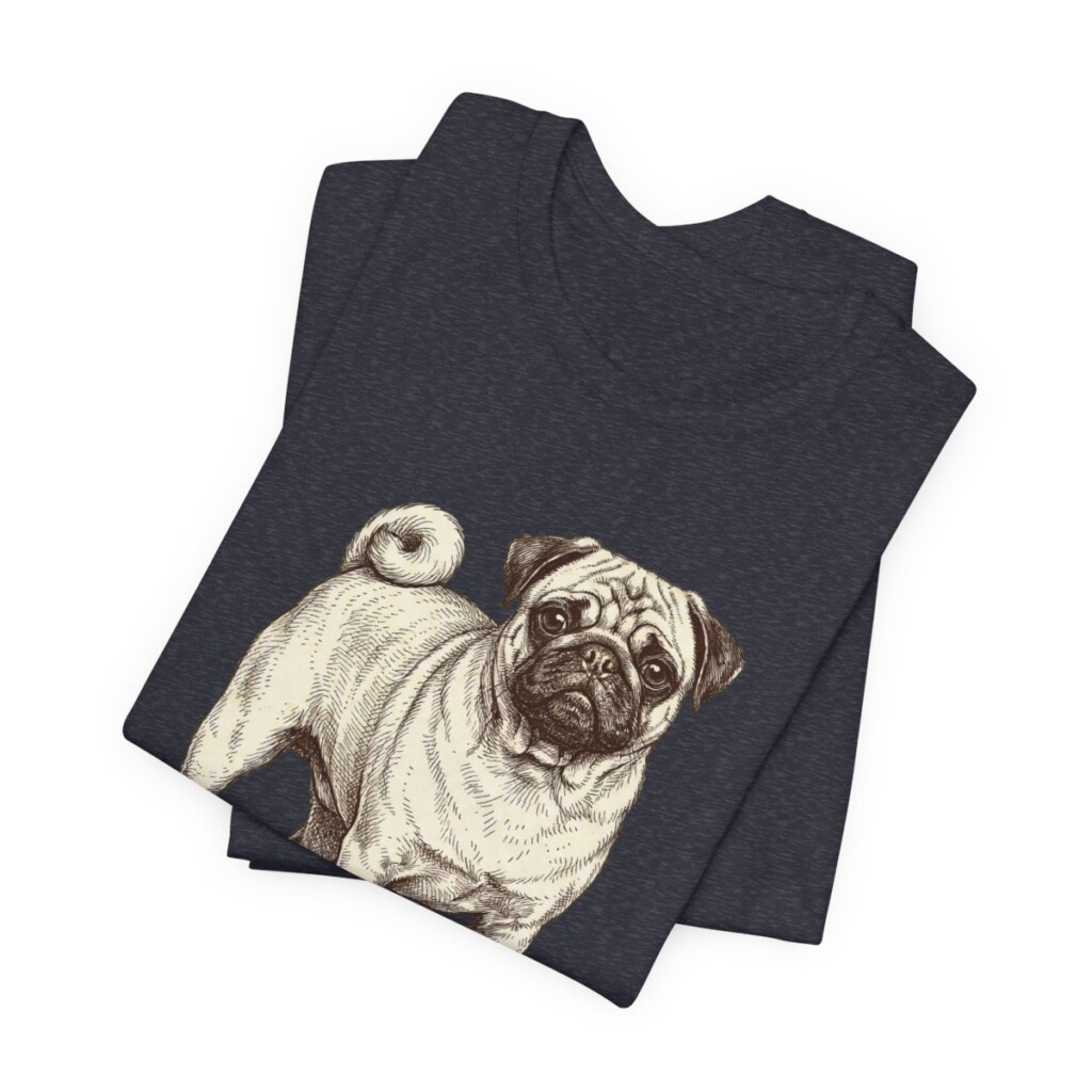 Pug Lover Shirt, Vintage Dog Sketch Tee, Dog Lover Gift Pug Lover Shirt, Vintage Dog Sketch Tee, Dog Lover Gift
