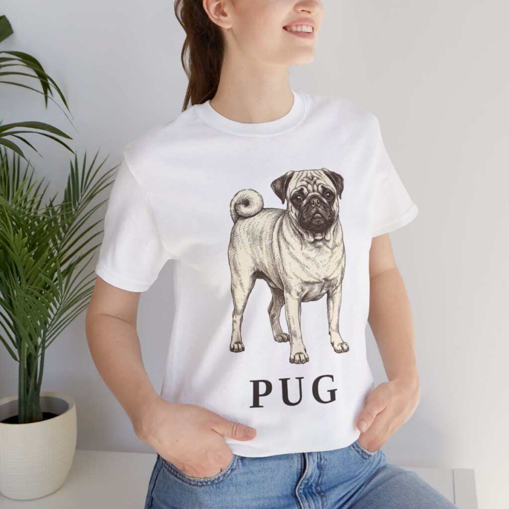 Pug Lover Shirt, Vintage Dog Sketch Tee, Dog Lover Gift Pug Lover Shirt, Vintage Dog Sketch Tee, Dog Lover Gift