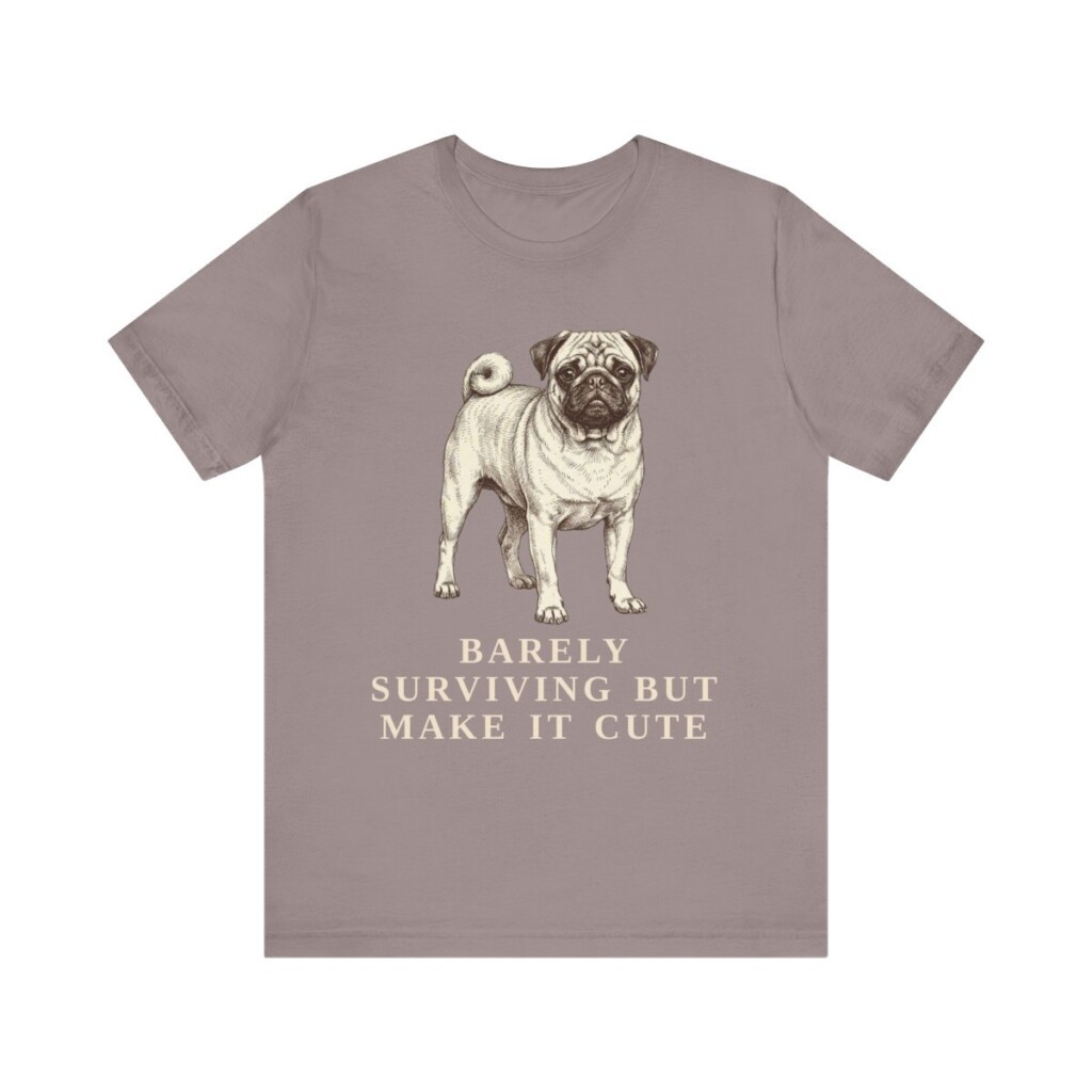 Pug Humor Shirt, Vintage Dog Sketch Tee, Dog Humor Gift