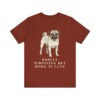Pug Humor Shirt, Vintage Dog Sketch Tee, Dog Humor Gift