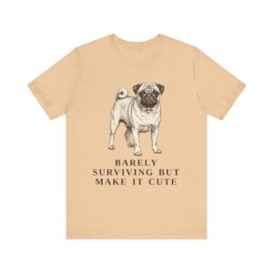 Pug Humor Shirt, Vintage Dog Sketch Tee, Dog Humor Gift