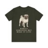 Pug Humor Shirt, Vintage Dog Sketch Tee, Dog Humor Gift
