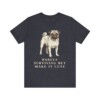 Pug Humor Shirt, Vintage Dog Sketch Tee, Dog Humor Gift