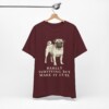 Pug Humor Shirt, Vintage Dog Sketch Tee, Dog Humor Gift