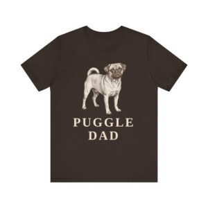 Puggle Dad Shirt, Vintage Dog Sketch Tee, Dog Dad Gift