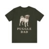 Puggle Dad Shirt, Vintage Dog Sketch Tee, Dog Dad Gift