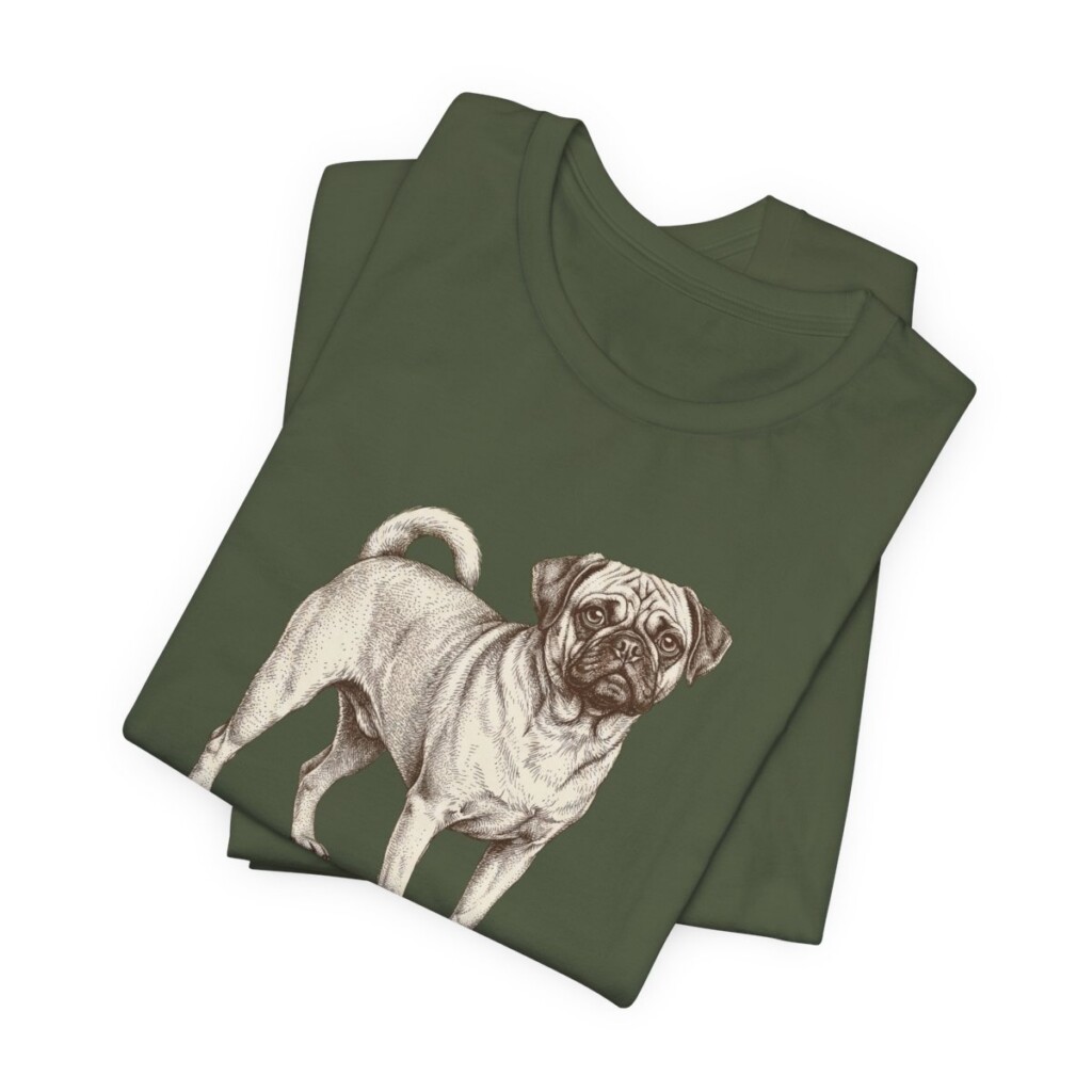 Puggle Dad Shirt, Vintage Dog Sketch Tee, Dog Dad Gift