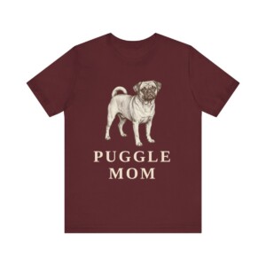 Puggle Mom Shirt, Vintage Dog Sketch Tee, Dog Mom Gift