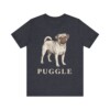 Puggle Lover Shirt, Vintage Dog Sketch Tee, Dog Lover Gift