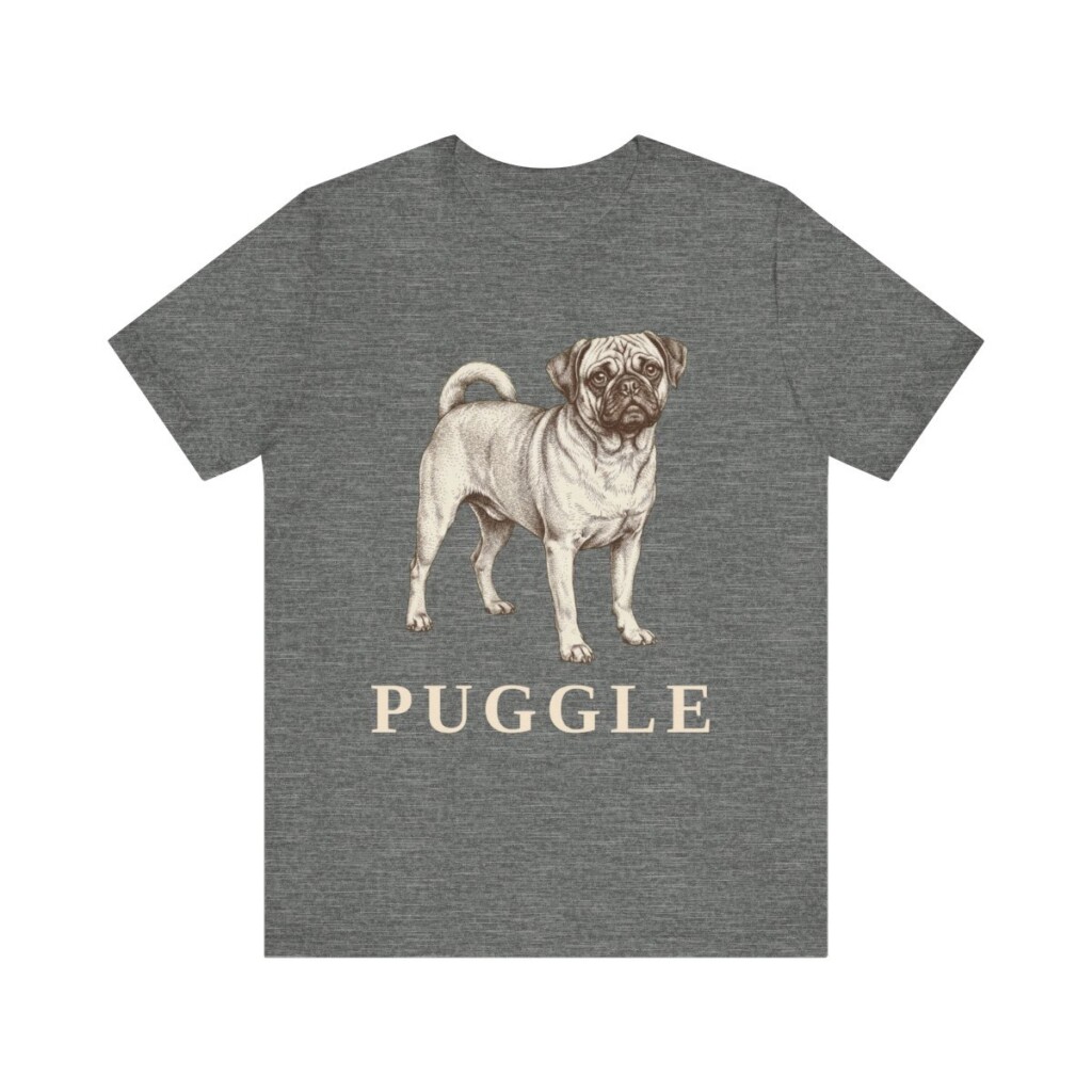 Puggle Lover Shirt, Vintage Dog Sketch Tee, Dog Lover Gift