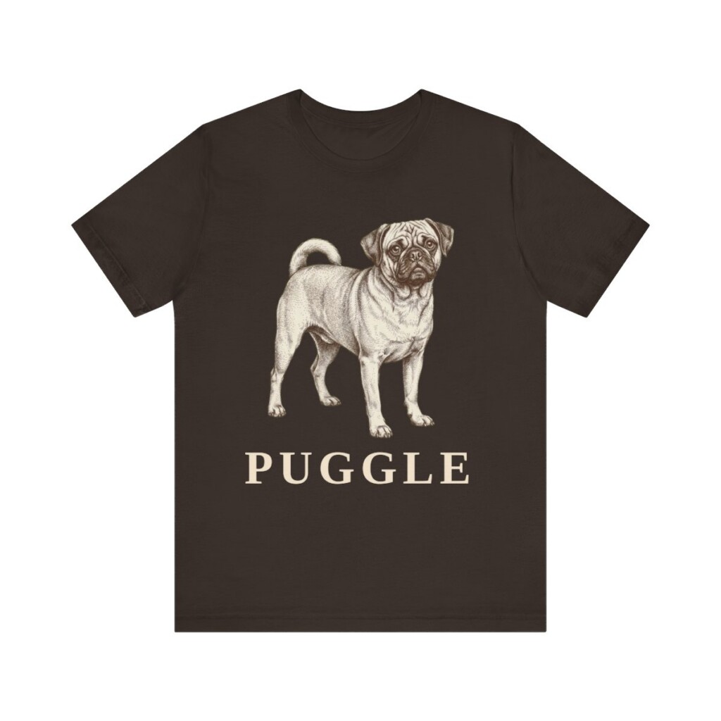 Puggle Lover Shirt, Vintage Dog Sketch Tee, Dog Lover Gift