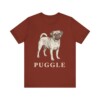 Puggle Lover Shirt, Vintage Dog Sketch Tee, Dog Lover Gift