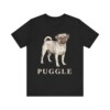 Puggle Lover Shirt, Vintage Dog Sketch Tee, Dog Lover Gift