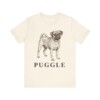Puggle Lover Shirt, Vintage Dog Sketch Tee, Dog Lover Gift