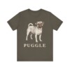 Puggle Lover Shirt, Vintage Dog Sketch Tee, Dog Lover Gift