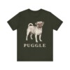 Puggle Lover Shirt, Vintage Dog Sketch Tee, Dog Lover Gift
