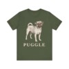 Puggle Lover Shirt, Vintage Dog Sketch Tee, Dog Lover Gift