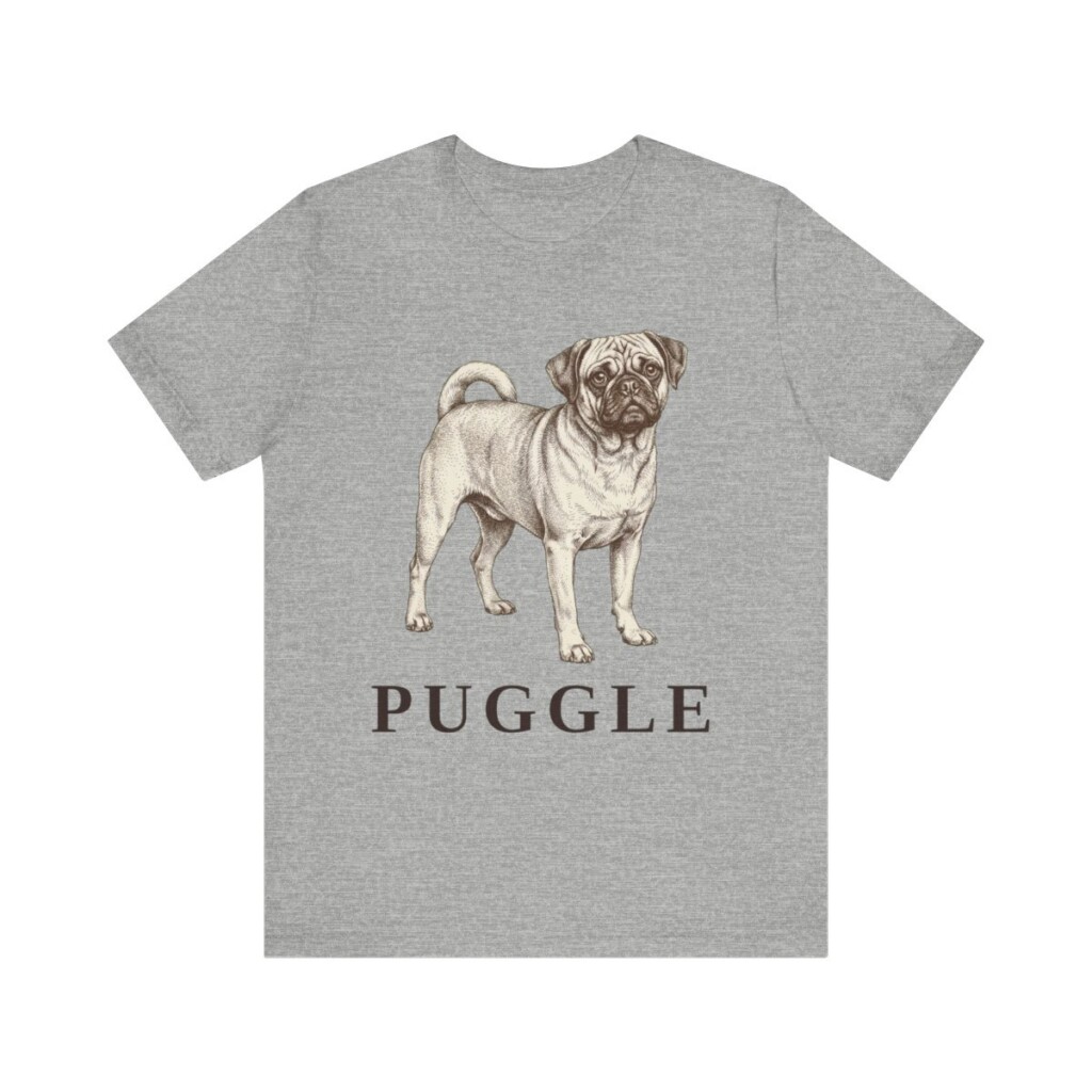 Puggle Lover Shirt, Vintage Dog Sketch Tee, Dog Lover Gift