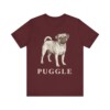 Puggle Lover Shirt, Vintage Dog Sketch Tee, Dog Lover Gift