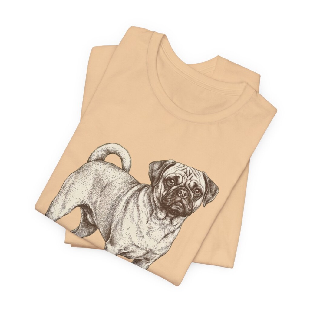 Puggle Lover Shirt, Vintage Dog Sketch Tee, Dog Lover Gift