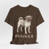Puggle Lover Shirt, Vintage Dog Sketch Tee, Dog Lover Gift