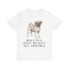 Puggle Humor Shirt, Vintage Dog Sketch Tee, Dog Humor Gift