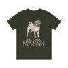 Puggle Humor Shirt, Vintage Dog Sketch Tee, Dog Humor Gift
