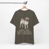 Puggle Humor Shirt, Vintage Dog Sketch Tee, Dog Humor Gift