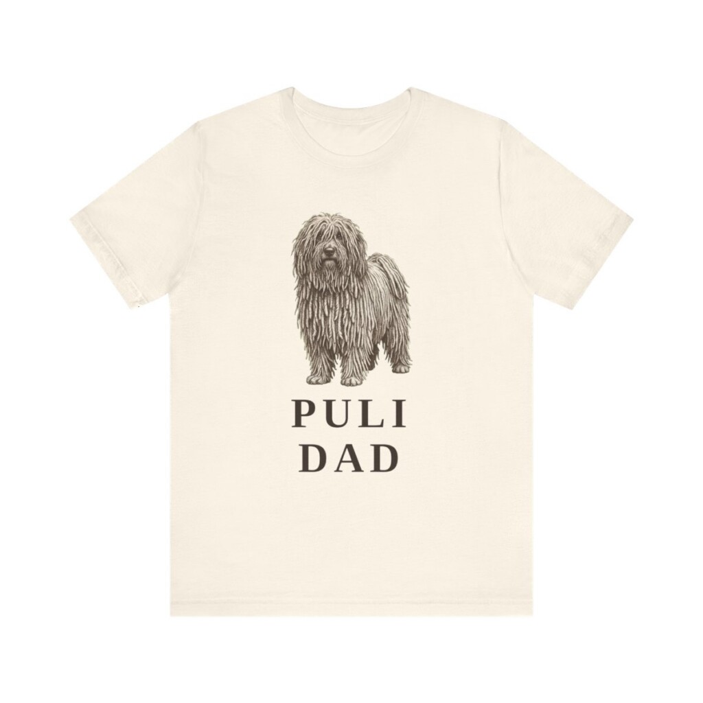 Puli Dad Shirt, Vintage Dog Sketch Tee, Dog Dad Gift Puli Dad Shirt, Vintage Dog Sketch Tee, Dog Dad Gift