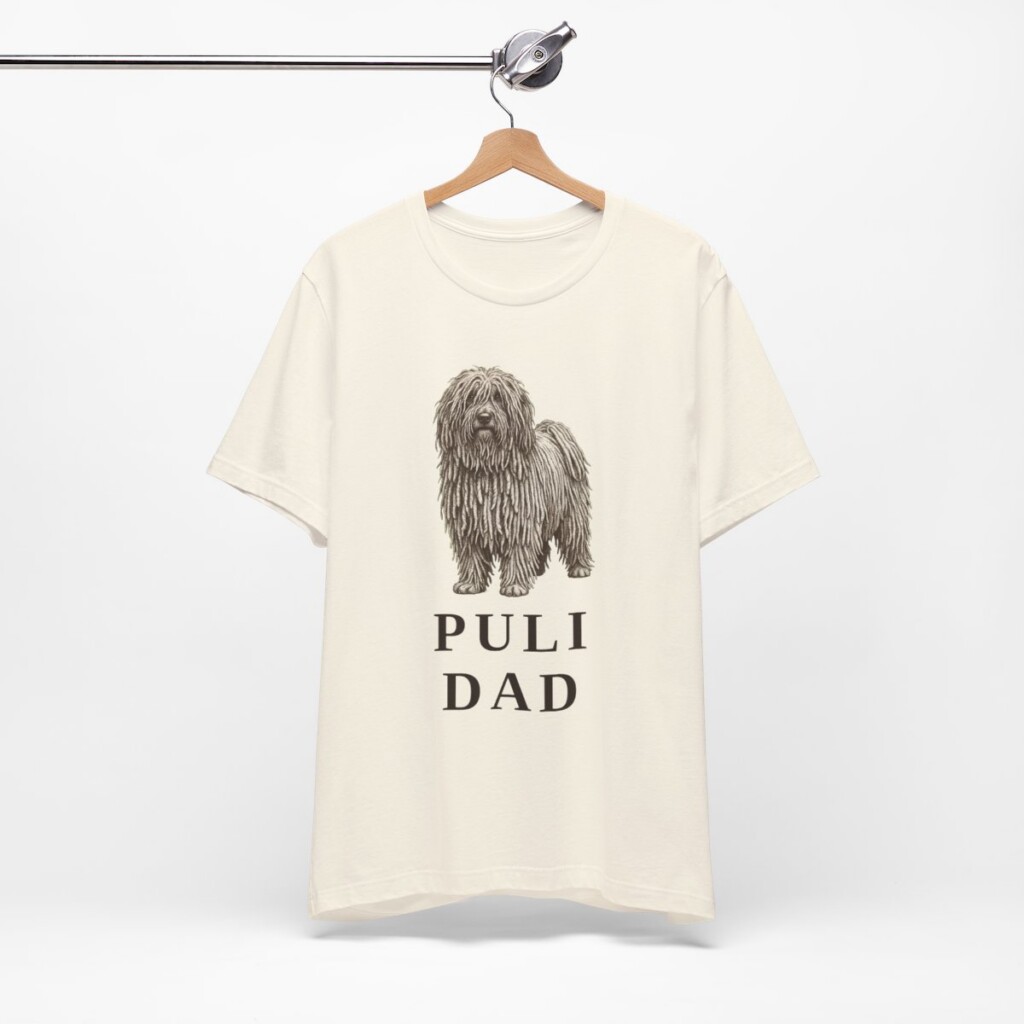Puli Dad Shirt, Vintage Dog Sketch Tee, Dog Dad Gift Puli Dad Shirt, Vintage Dog Sketch Tee, Dog Dad Gift