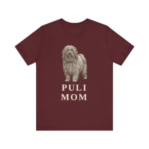 Puli Mom Shirt, Vintage Dog Sketch Tee, Dog Mom Gift