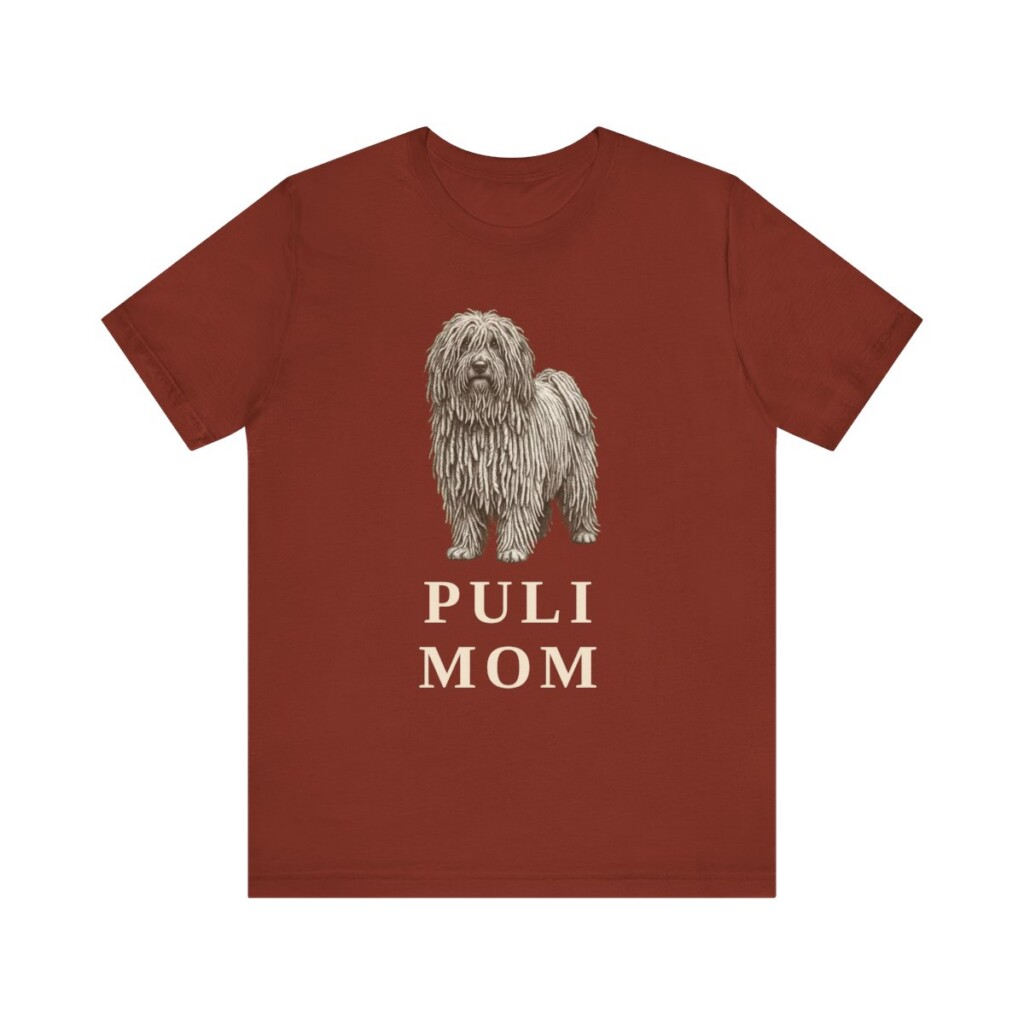 Puli Mom Shirt, Vintage Dog Sketch Tee, Dog Mom Gift