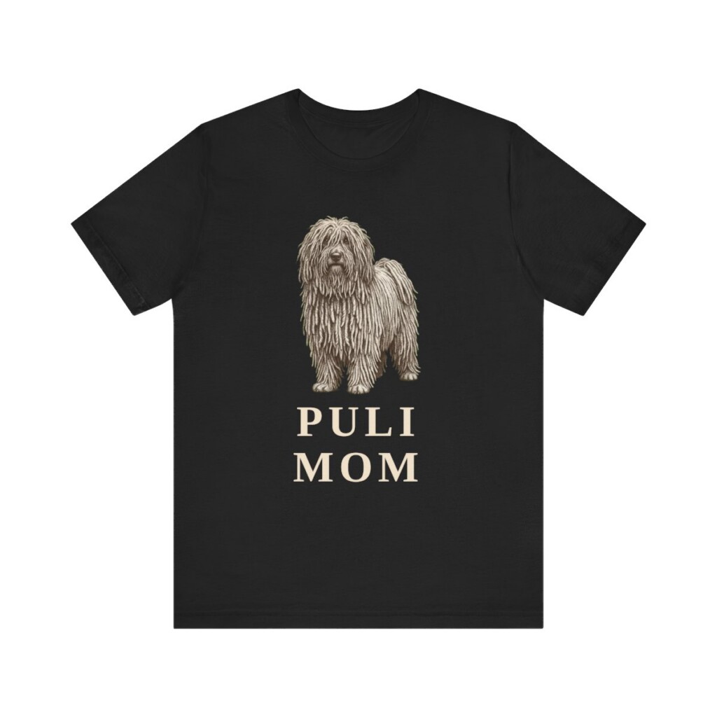 Puli Mom Shirt, Vintage Dog Sketch Tee, Dog Mom Gift