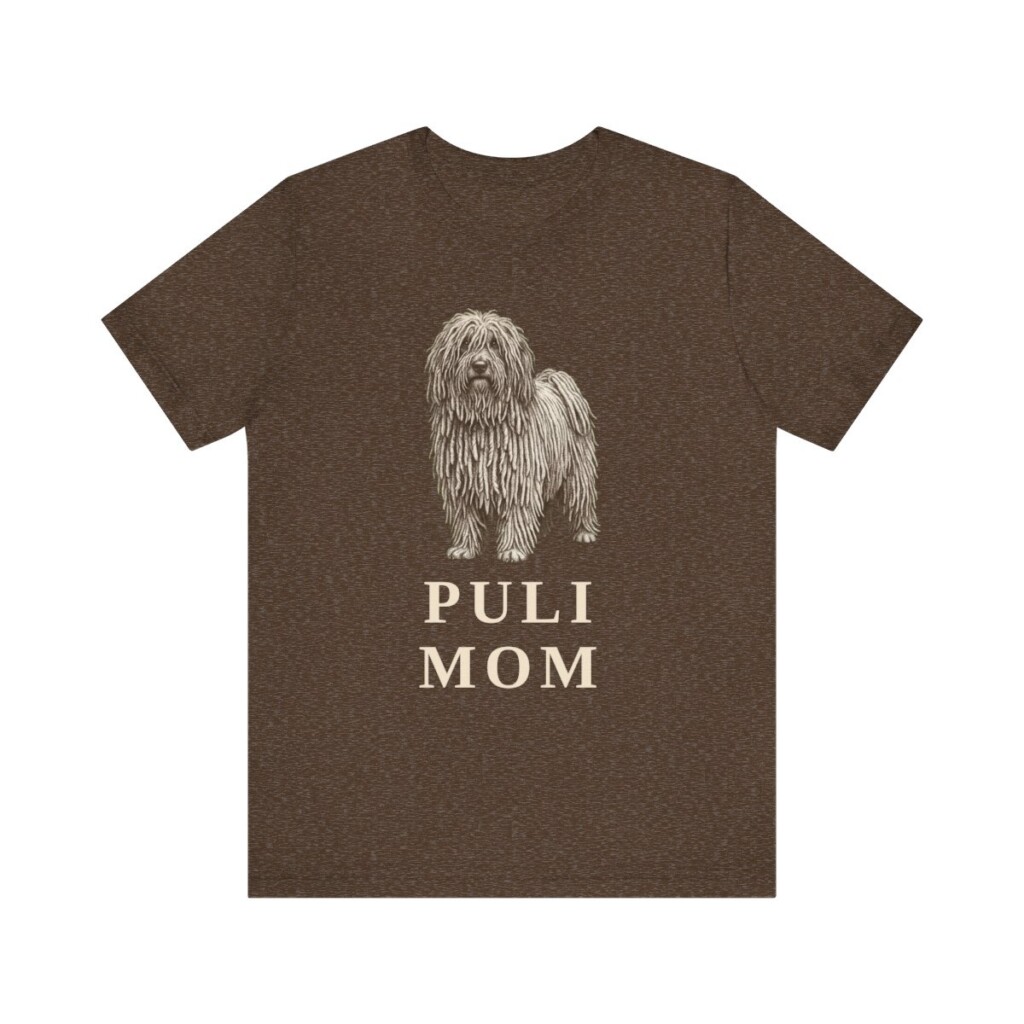 Puli Mom Shirt, Vintage Dog Sketch Tee, Dog Mom Gift